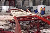 Collapsed crane near Mecca's Grand Mosque
