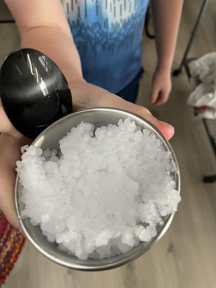 A cup of hail.