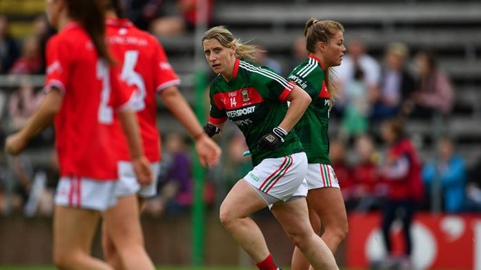 Cora Staunton in action for Gaelic football team Mayo
