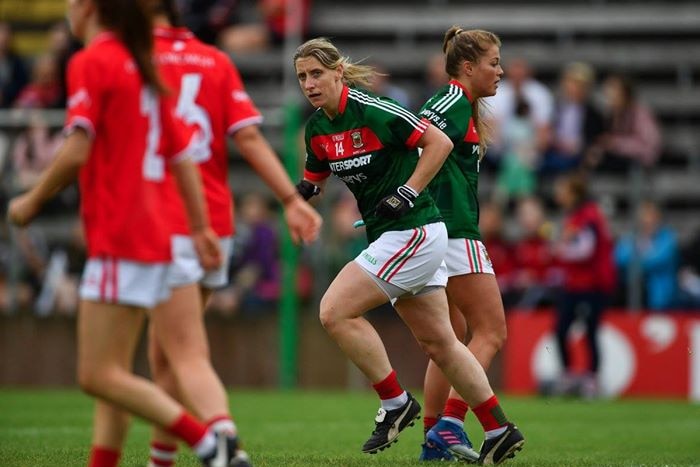 Cora Staunton in action for Gaelic football team Mayo