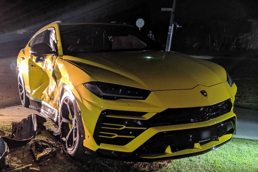 Lamborghini Urus SUV hit by stolen car in Perth suburb of Como as teen boy  faces charges - ABC News