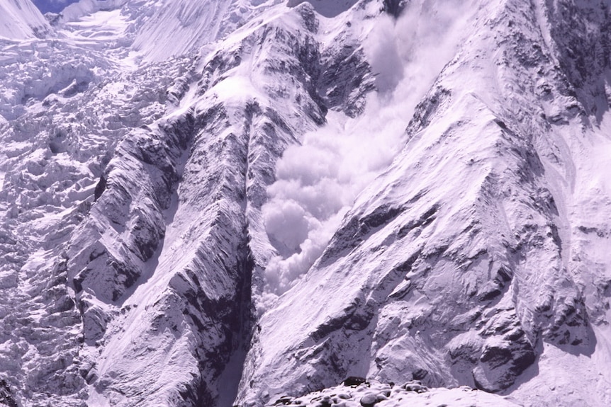 Avalanches thunder constantly on Annapurna
