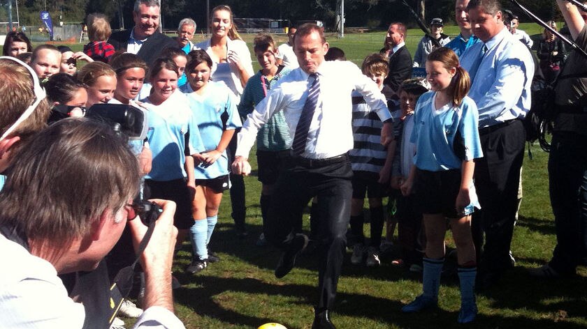 Refusal: Mr Abbott sidestepped questions about Ms Gillard's compromise offer