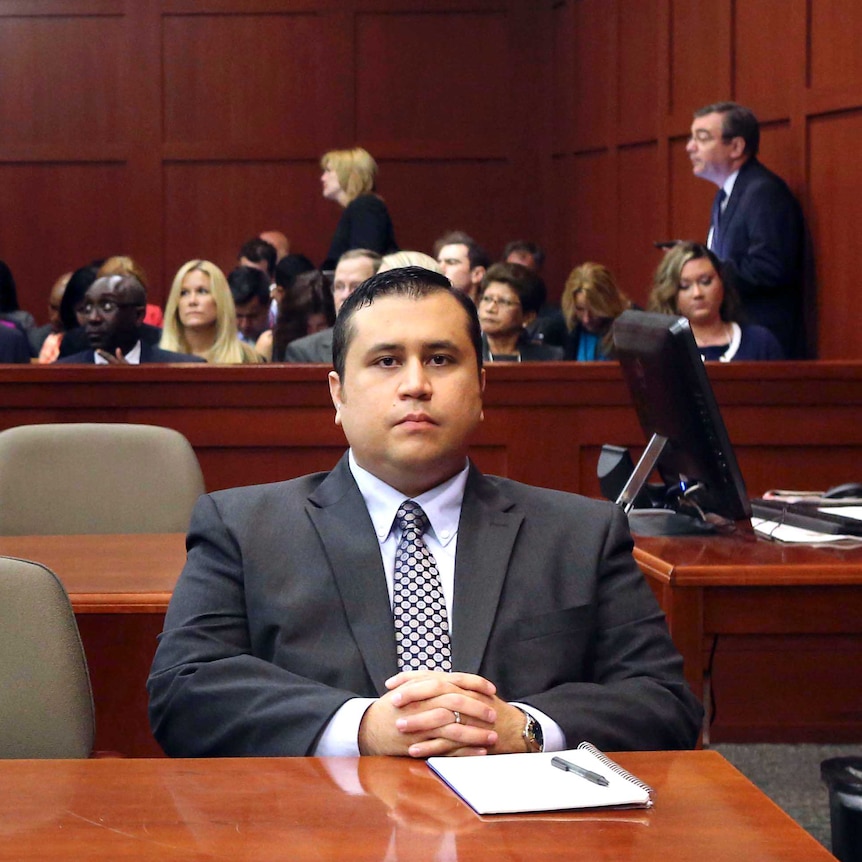George Zimmerman on the first day of his trial