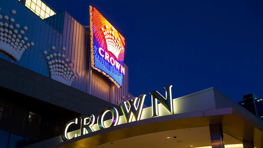 One of the main entrances to Crown Casino in Melbourne.