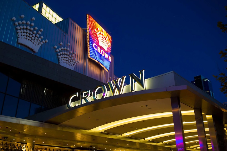 One of the main entrances to Crown Casino in Melbourne.