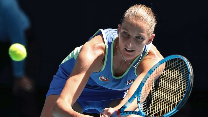 Vælge tennis miljø Karolina Pliskova departs the Australian Open after loss to Anastasia  Pavlyuchenkova - ABC News