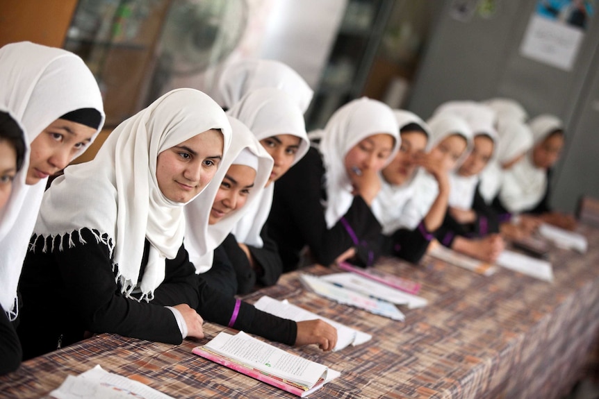 Afghan school girls