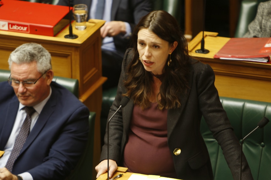 Jacinda Ardern in Parliament.