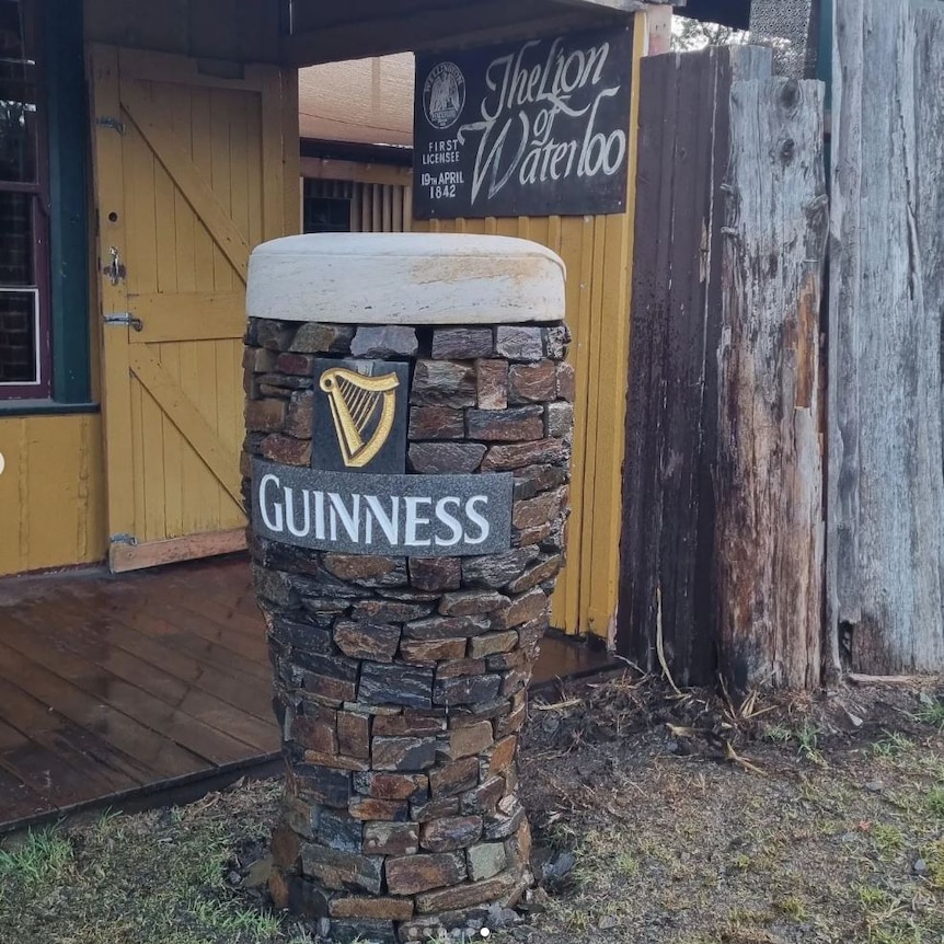 A giant pint of Guinness has been replicated using dry stone methods