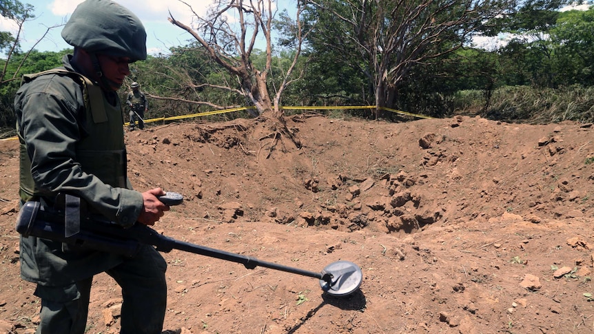 The impact near Managua's international airport left a crater measuring 12 metres across.