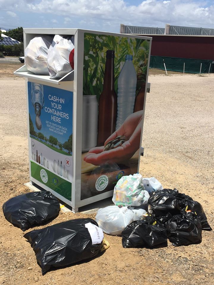 Container deposit scheme demand creates mountain of cans at recycling