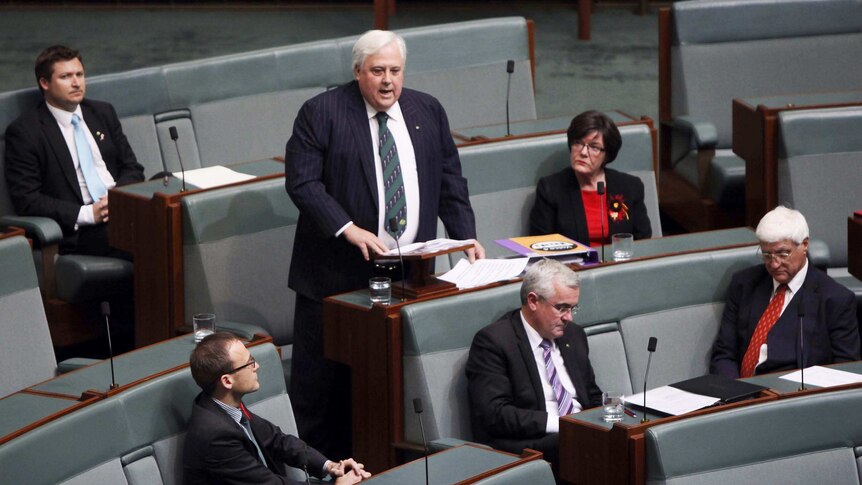 Clive Palmer in parliament