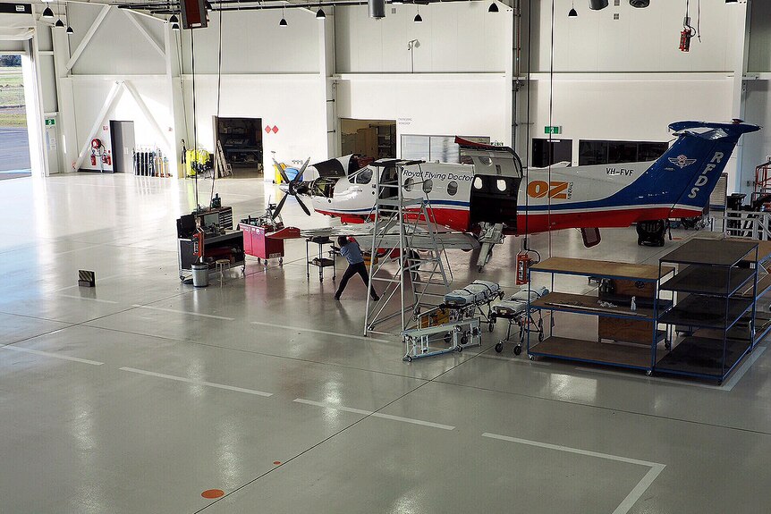 The RFDS hangar at Adelaide Airport