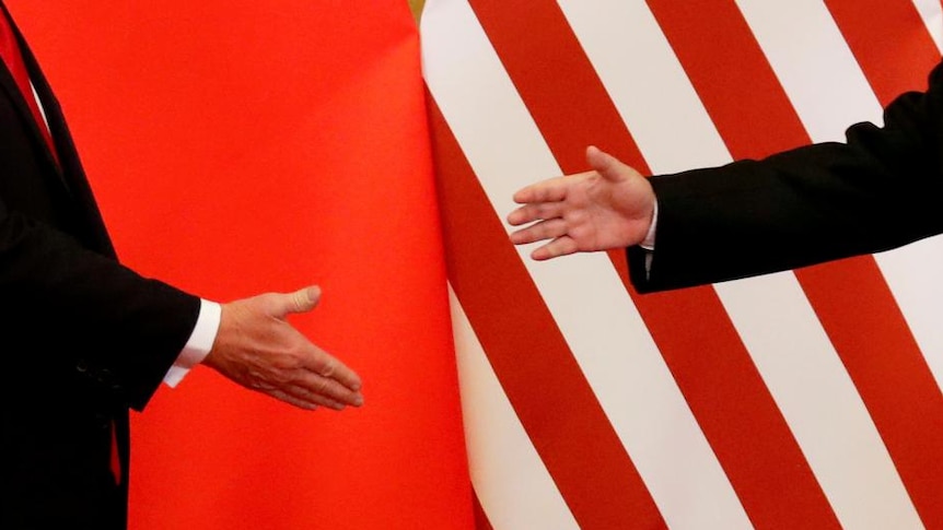 U.S. President Donald Trump and China's President Xi Jinping shake hands after making joint statements at the Great Hall of the People in Beijing, China, November 9, 2017. REUTERS/Damir Sagolj/File Photo