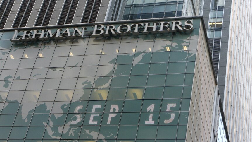The Lehman Brothers building is pictured in New York.