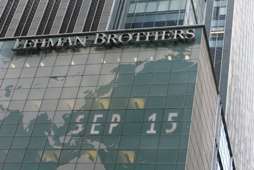 The Lehman Brothers building is pictured in New York.