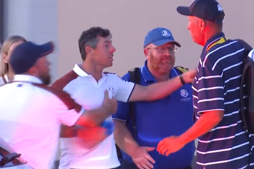 Rory McIlroy In Heated Argument At The Ryder Cup After Claims Caddie ...