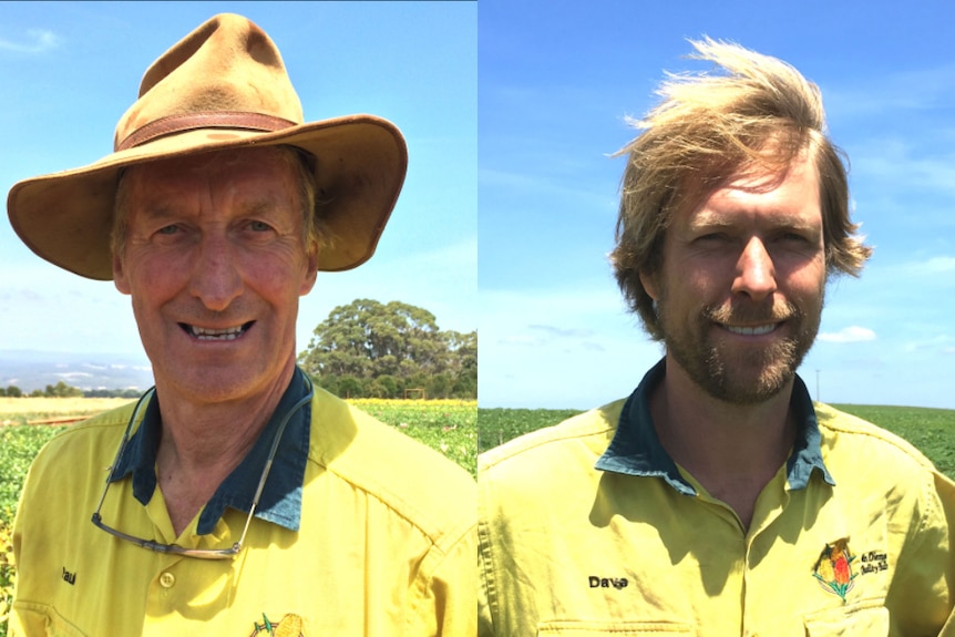 Paul and Dave Roberts-Thomson at their family property