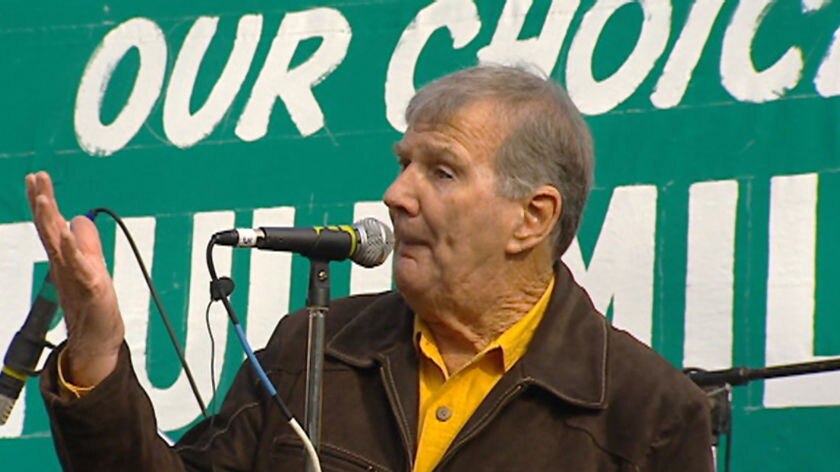 Outspoken opponent: Cundall has been a vocal critic of the pulp mill.