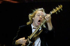 ACDC lead guitarist Angus Young.