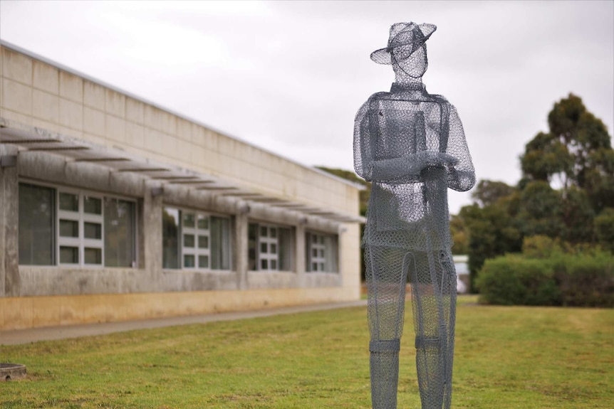 A "spirit soldier" or "ghost soldier" in Albany, Western Australia.