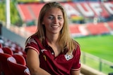 Adelaide United's Fiona Worts at Hindmarsh Stadium