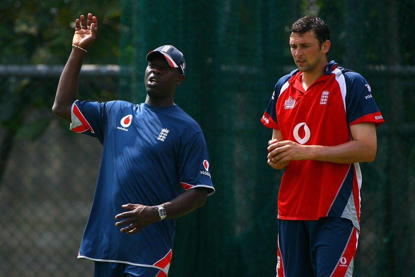 Guiding light: Gibson was named England's bowling coach in 2007.