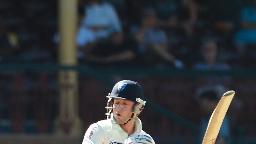 Clarke batted bravely for 102 minutes to save the match for the Blues.