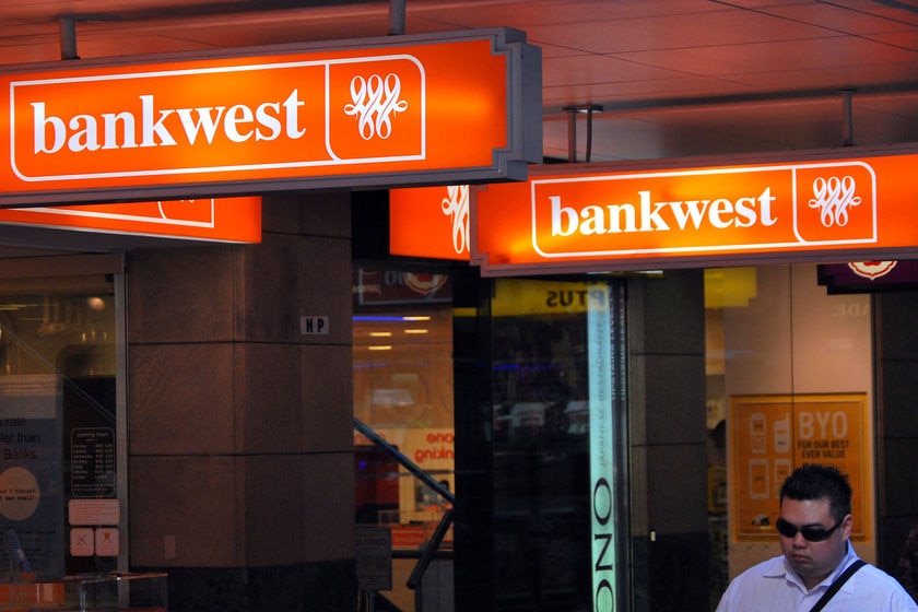 The exterior of a Bankwest branch.