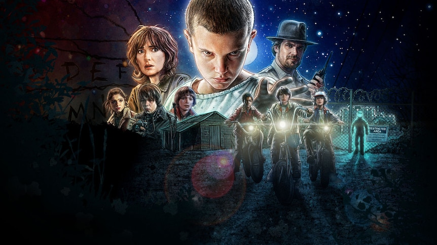 A poster image for Stranger Things, 2016