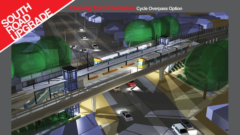 Construction of the South Road tram overpass will begin by the end of this year.