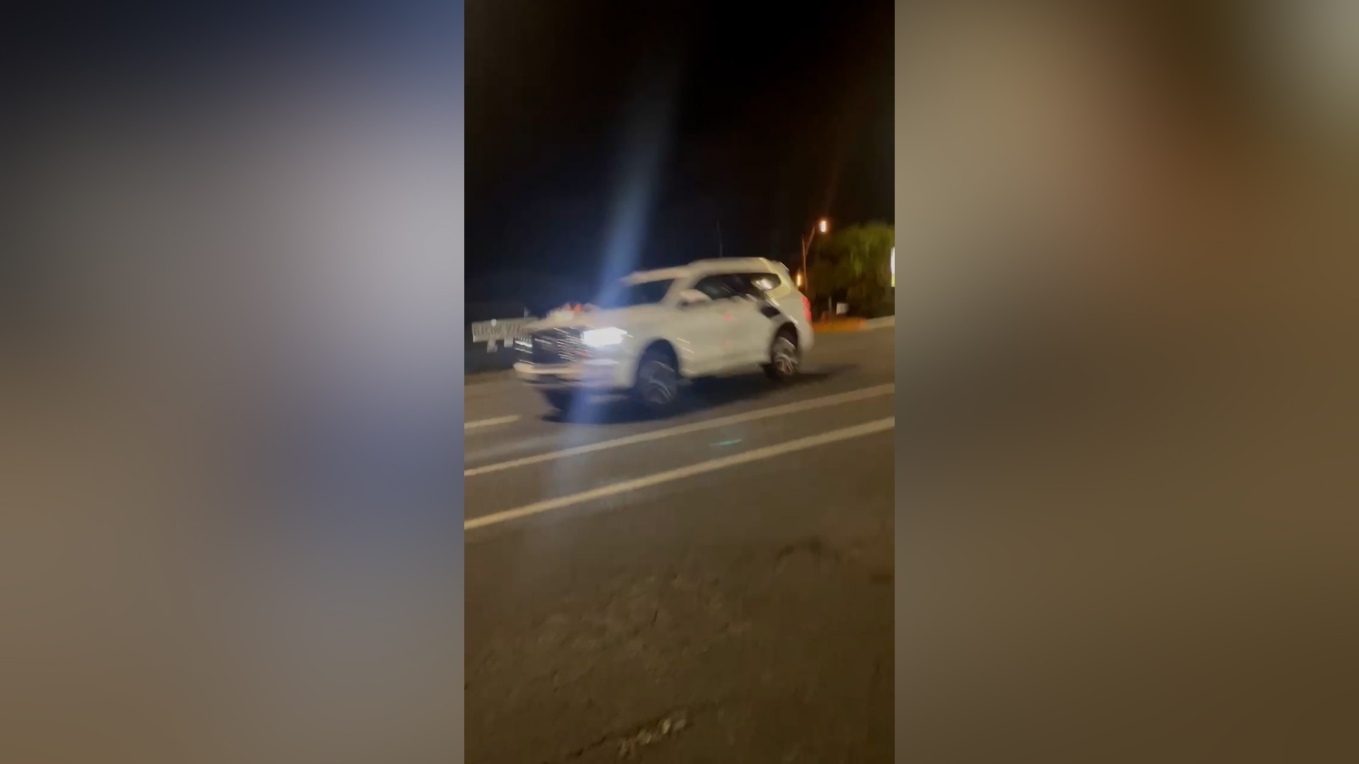 One of the two cars were seen driving erratically on Mulgrave Road in Cairns early on Wednesday morning.