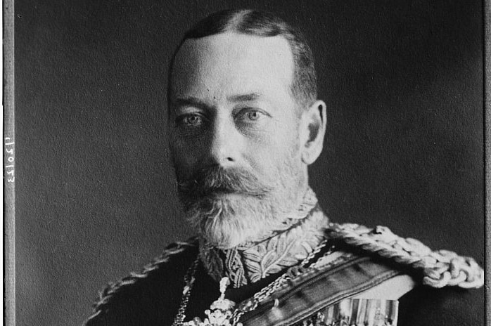 A black-and-white photograph of George V.