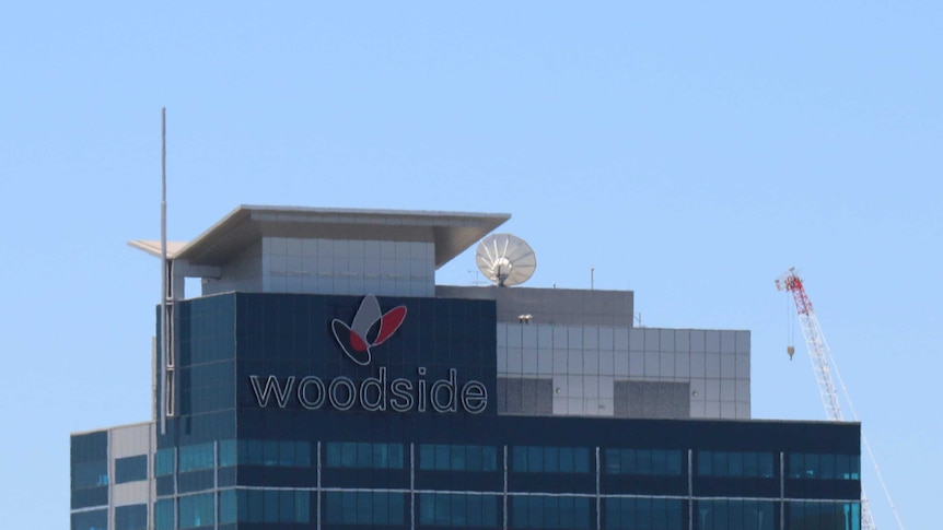 Woodside office with sign clearly showing, in Perth