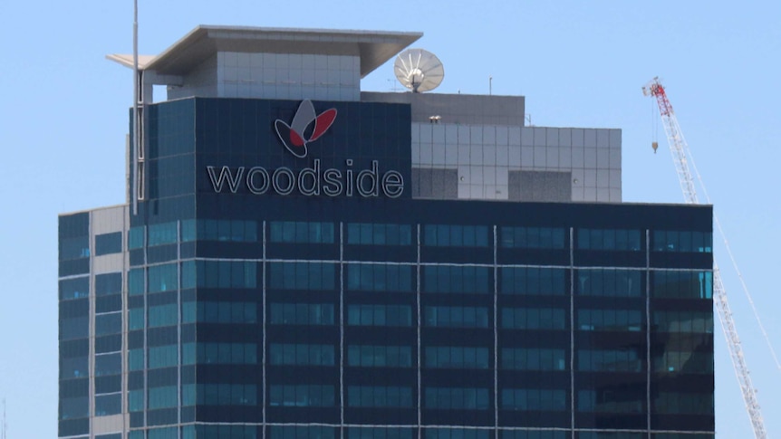 Woodside office with sign clearly showing, in Perth