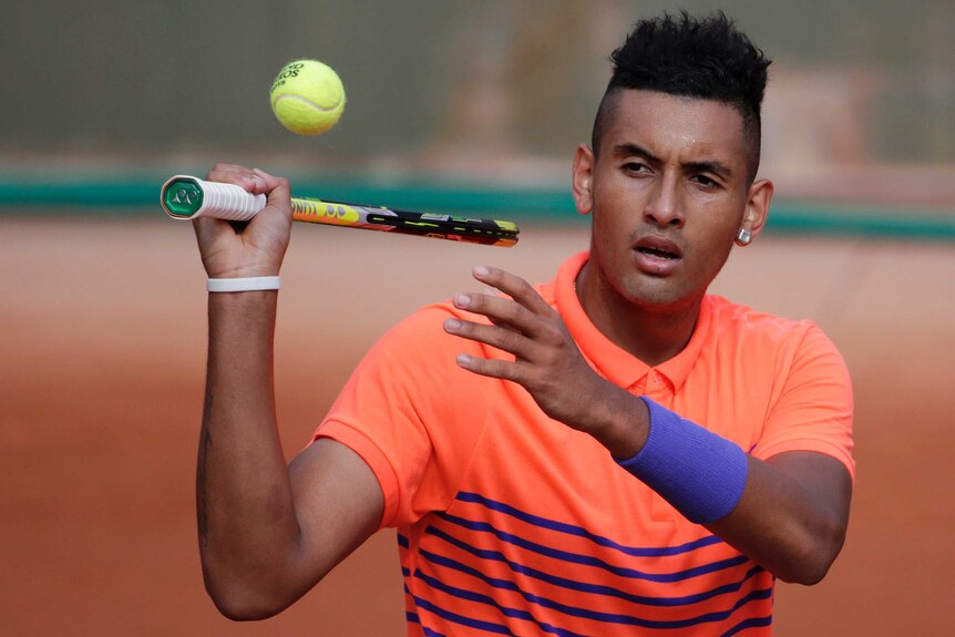 Nick Kyrgios at the French Open