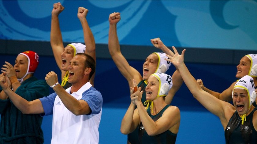 The Australian women's water polo team will be challenging for the gold medal in London.