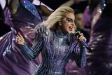 Lady Gaga performs at the half-time show for Super Bowl 51
