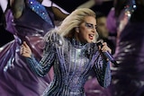 Lady Gaga performs at the half-time show for Super Bowl 51