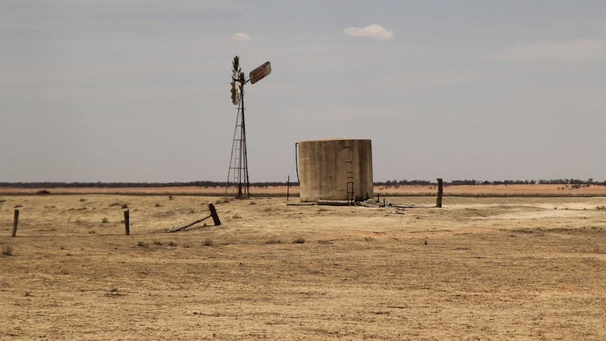 A station near Lake Mungo