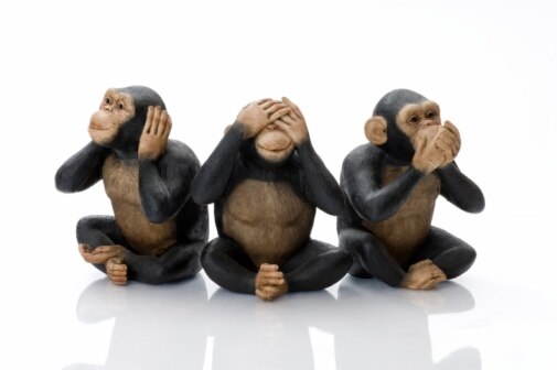 Toy monkeys: hear no evil, see no evil, speak no evil (Thinkstock: iStockphoto)