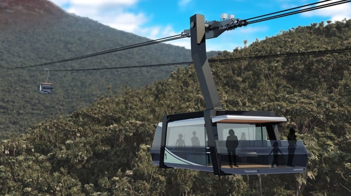 Mt Wellington cable car, artist's impression