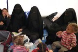 Humzeh, Hoda and Zaynab Sharrouf, Zaynab's children and another Australian woman and her children.