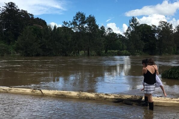 Floods at the Bellinger River in NSW