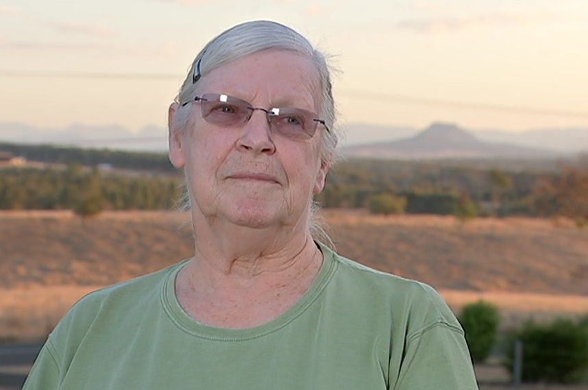 Christa McMillan resident at Willowbank speaks to the ABC from her rural home.