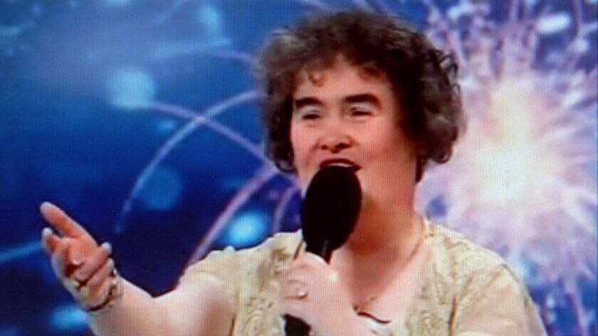 Susan Boyle sings on Britain's Got Talent.