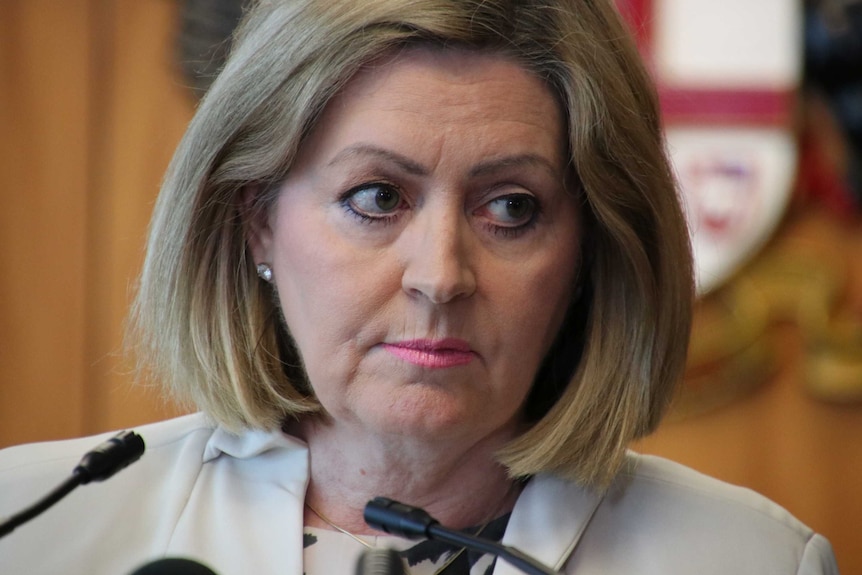 A tight head shot of Perth Lord Mayor Lisa Scaffidi.