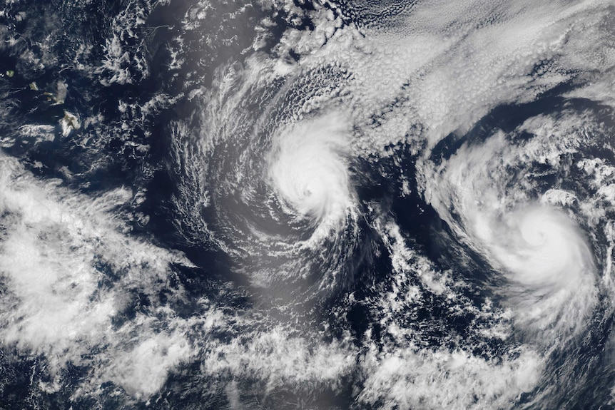 Hurricane Iselle and Hurricane Julio approach Hawaii