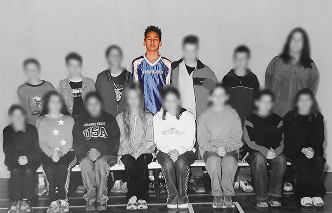 James Gargasoulas in a school class photo